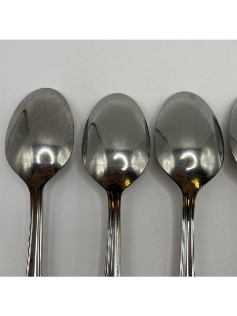 7 Mikasa Classico Satin Teaspoons 18/8 Stainless Gerald Patrick 6.25" Spoons - Picture 14 of 16